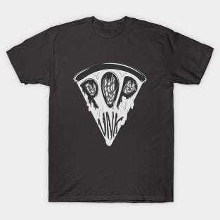 Popunk Pizza Logo Monochromatic T-Shirt